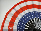 USA America Flag - Pleated Patriotic Flag Hand Fan