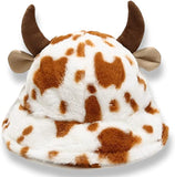 Cute Horn Cow Print - Bucket Hat