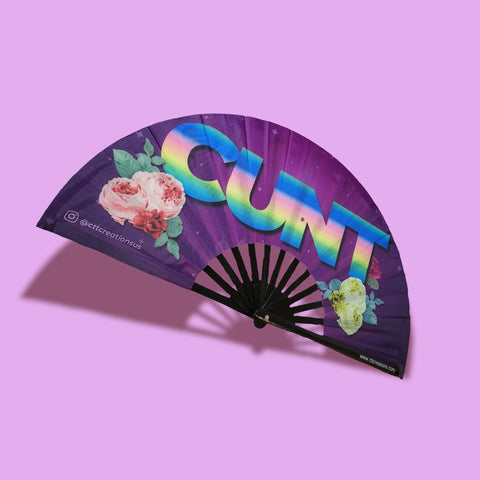 Cunt - Rave and Festival Hand Fan