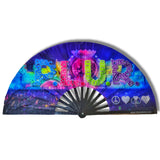 PLUR (Peace Love Unity Respect) - Rave Hand Fan