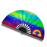 Rainbow - Rave Hand Fan