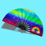 Rainbow - Rave Hand Fan