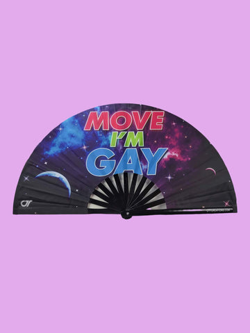 Move I'm Gay - Hand Fan