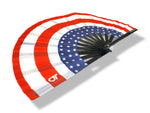 USA America Flag - Pleated Patriotic Flag Hand Fan