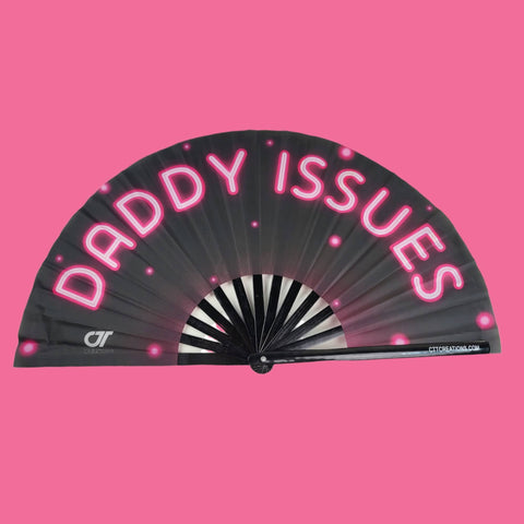 Daddy Issues - Rave Hand Fan