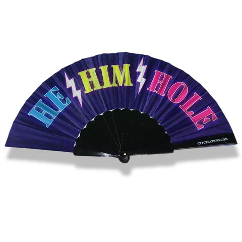 Mini Hand Fan - He / Him / Hole