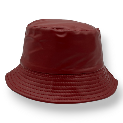 Faux Leather - Bucket Hat